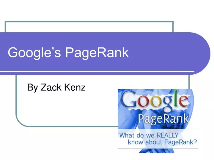 google s pagerank