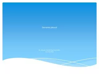 derrame pleural