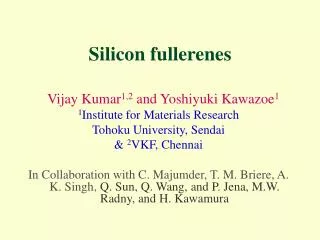 Silicon fullerenes
