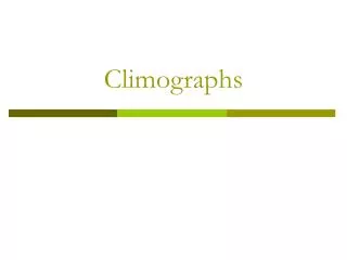 Climographs