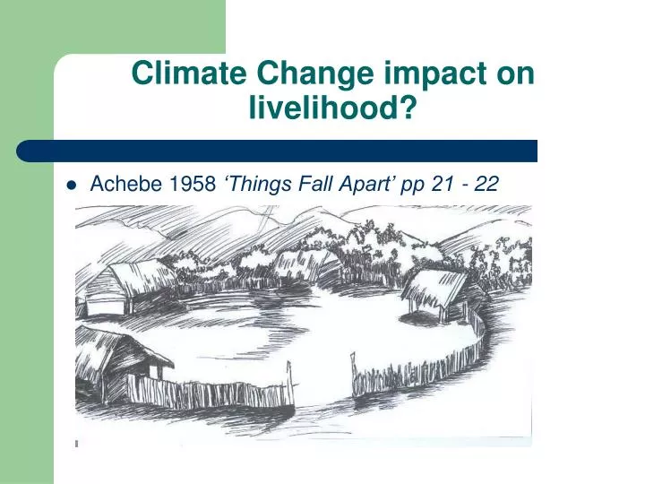 climate change impact on livelihood