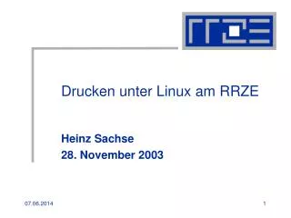drucken unter linux am rrze