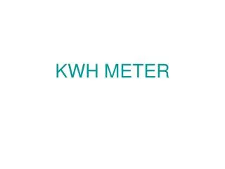 kwh meter