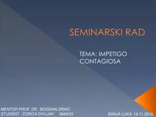 seminarski rad