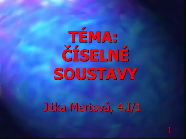 t ma seln soustavy