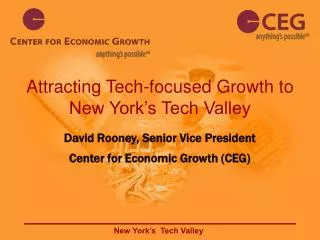 Attracting Tech-focused Growth to New York’s Tech Valley