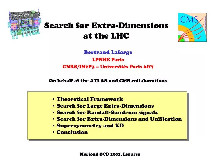search for extra dimensions at the lhc