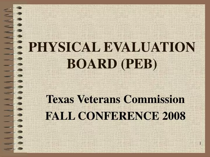 physical evaluation board peb