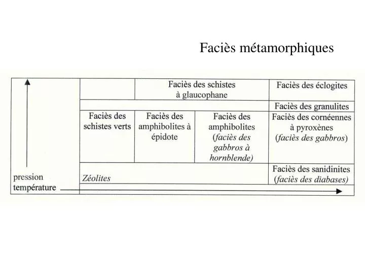 faci s m tamorphiques