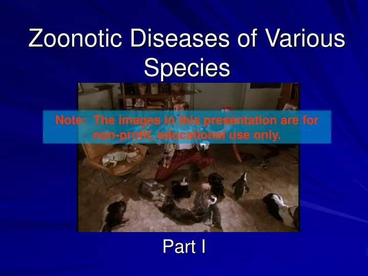 zoonotic diseases of various species