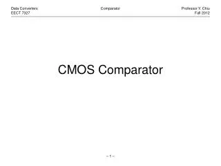 CMOS Comparator