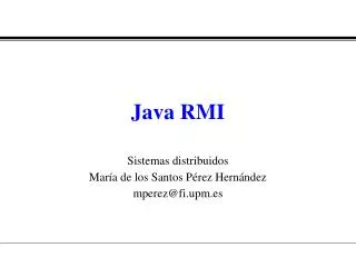 java rmi