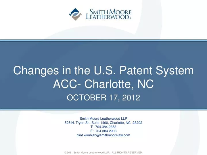 changes in the u s patent system