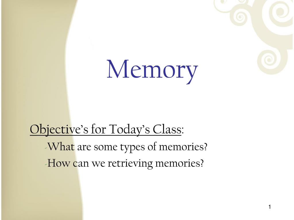 PPT - Memory PowerPoint Presentation, free download - ID:1362608