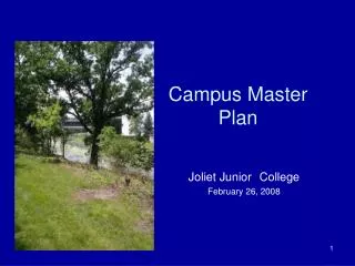 Campus Master 	Plan