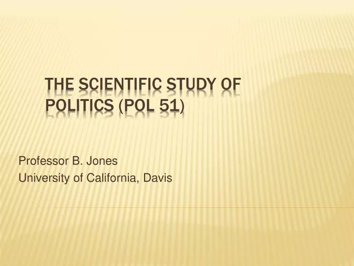 professor b jones university of california davis