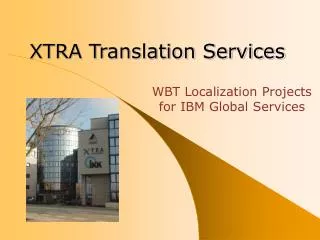 XTRA Translation Services