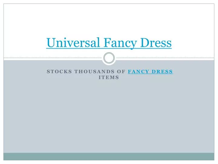universal fancy dress