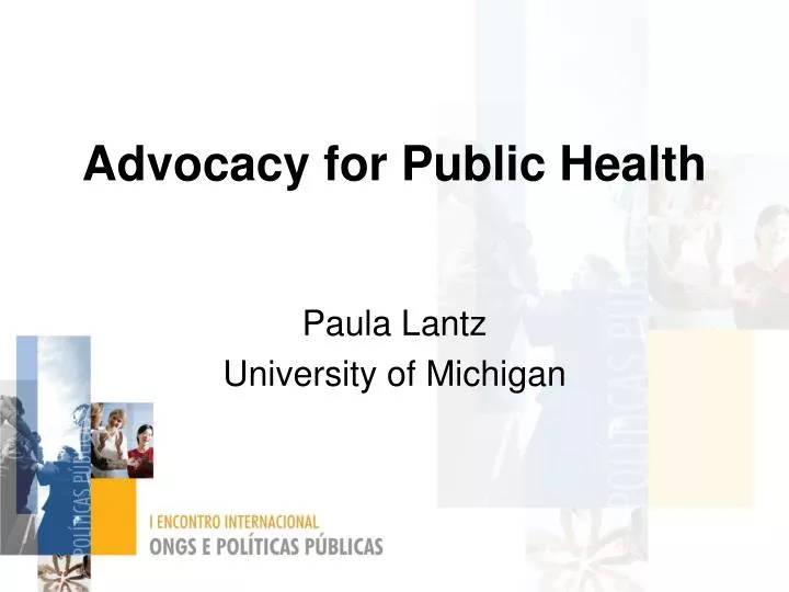 advocacy for public health