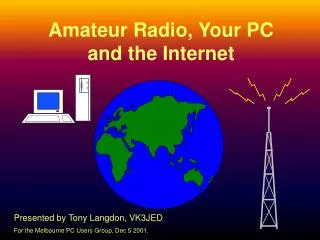 Amateur Radio, Your PC and the Internet