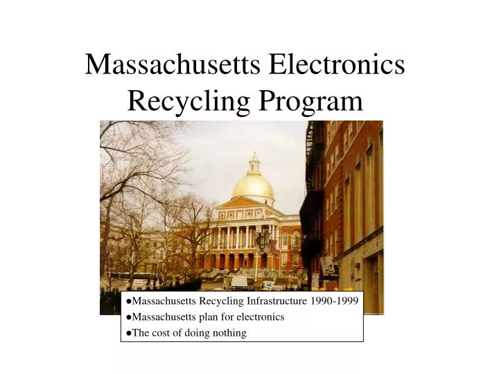 massachusetts electronics recycling program
