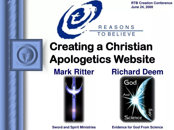 creating a christian apologetics website
