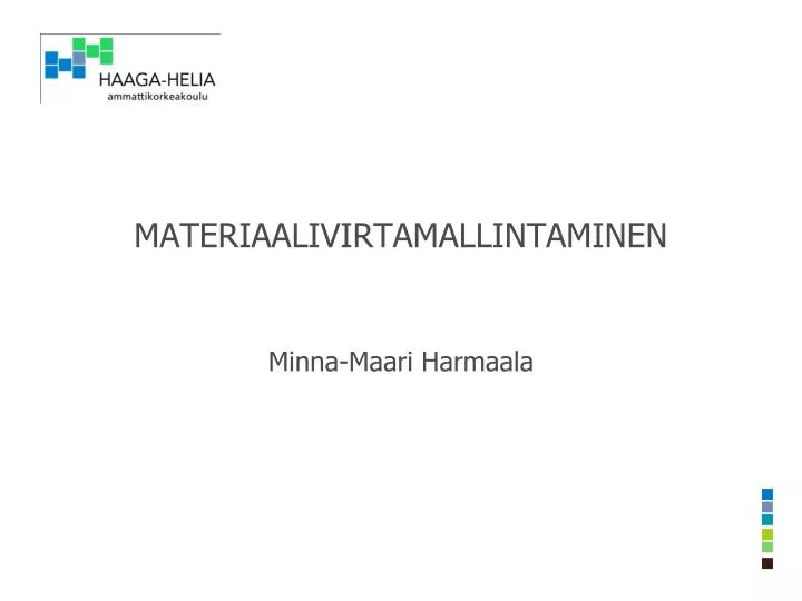 materiaalivirtamallintaminen