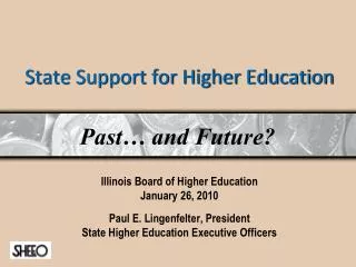 State Support for Higher Education