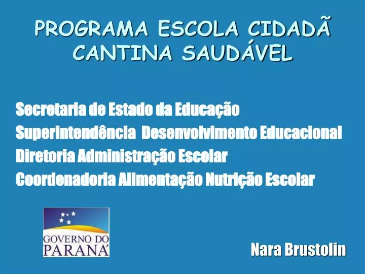 programa escola cidad cantina saud vel