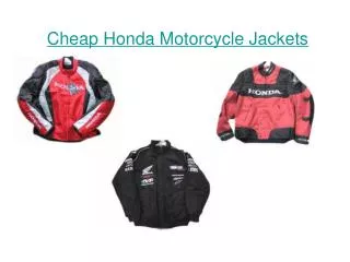 Cheap Honda Motorcycle Jackets