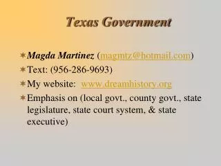 Texas Government