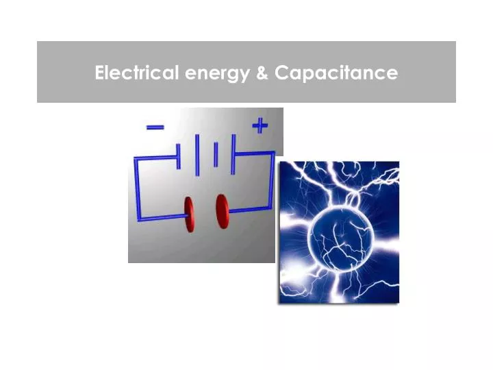 electrical energy capacitance