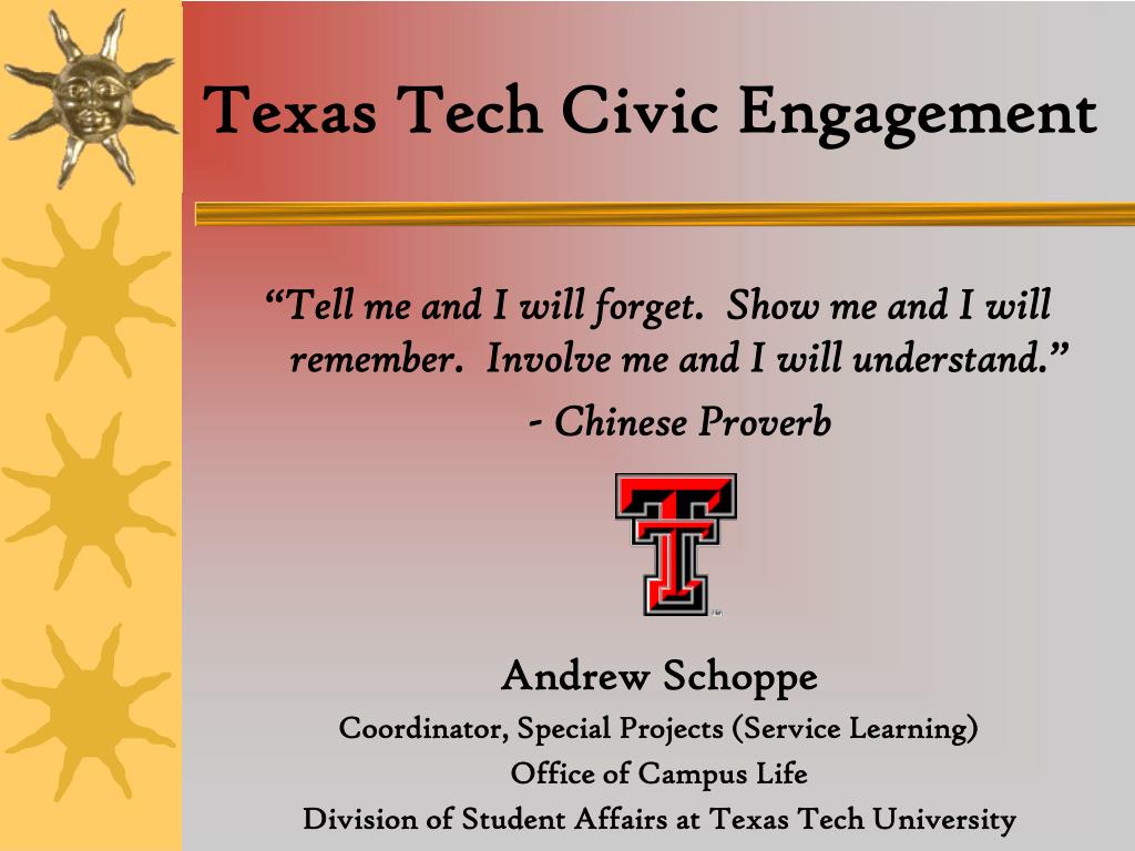 PPT - Texas Tech Civic Engagement PowerPoint Presentation, free ...
