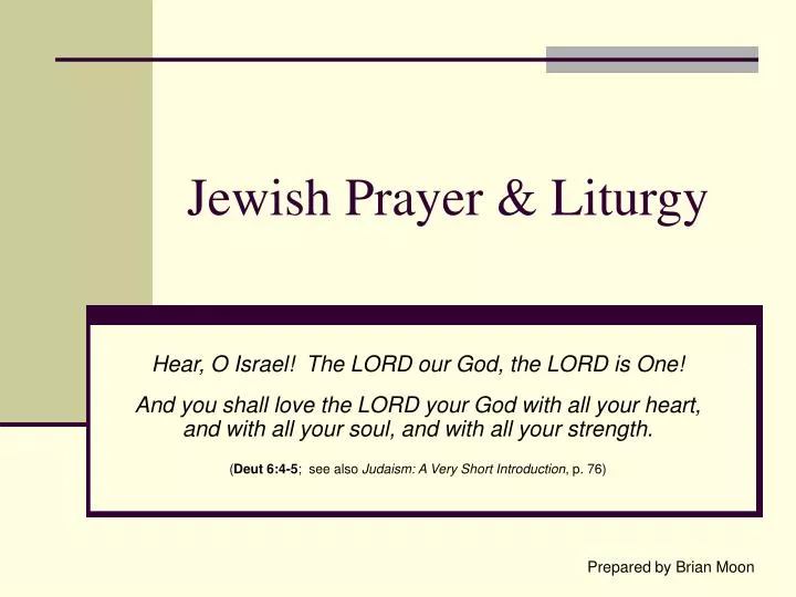 jewish prayer liturgy