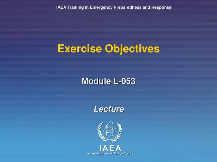 exercise objectives