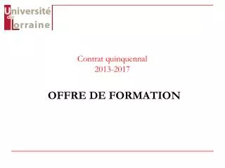 contrat quinquennal 2013 2017