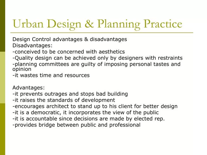 urban design planning practice