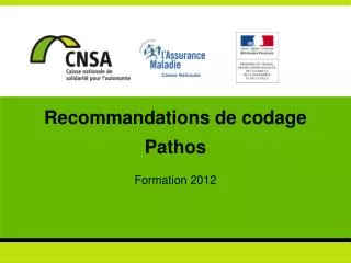 recommandations de codage pathos