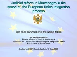 Judicial reform in Montenegro in the scope of the European Union integration process