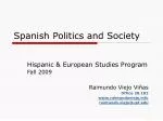 Spanish Politics and Society