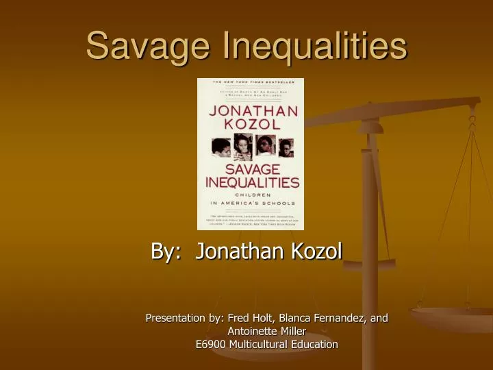 savage inequalities