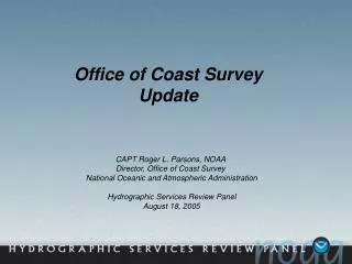 Office of Coast Survey Update