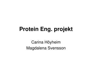 Protein Eng. projekt