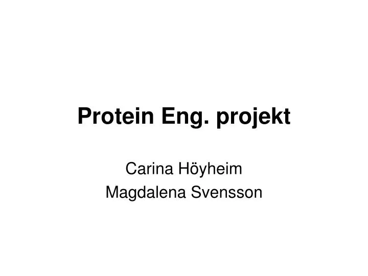 protein eng projekt