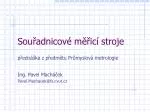 Souřadnicové měřicí stroje - slide 1