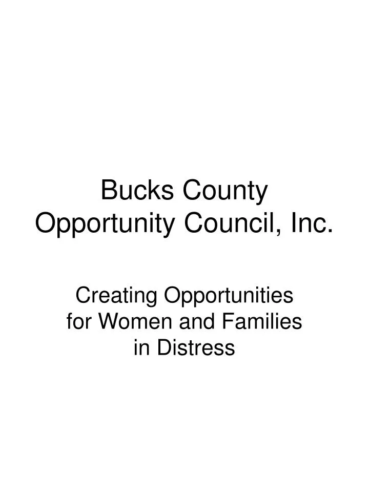bucks county opportunity council inc
