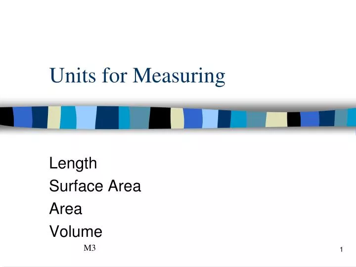 units for measuring
