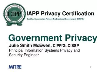 IAPP Privacy Certification