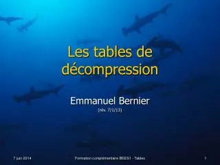 les tables de d compression