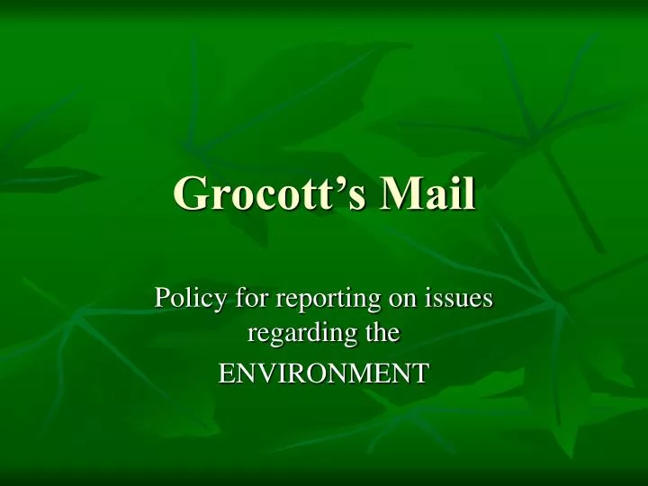 grocott s mail